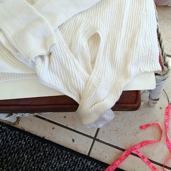 Lauren Conrad big comfy sweater cinched waist oversized Y2k - Picture 6 of 6